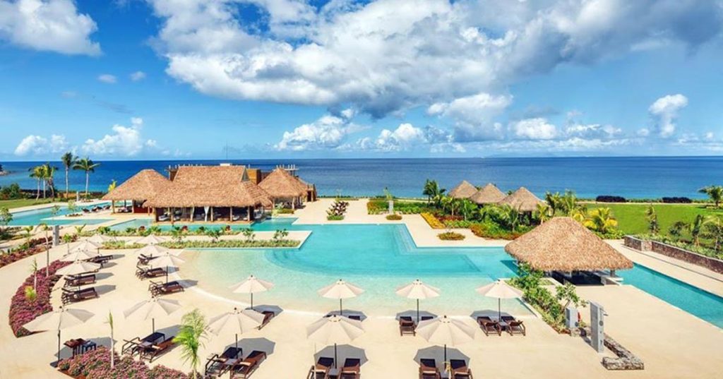 Cape Reed Synthetic Thatch Roofs at Cabrits Resort Kempinski Dominica