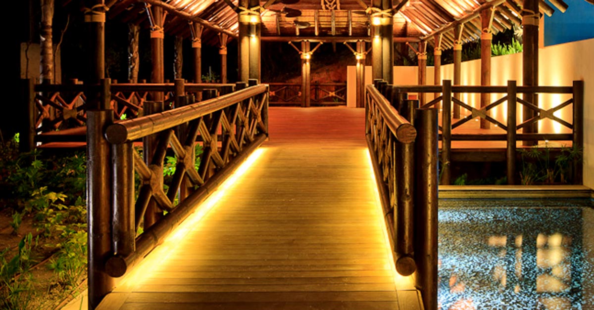 Timber construction balustrades with decking