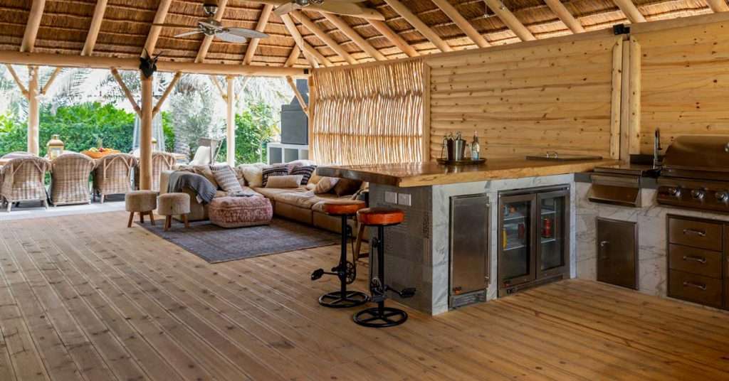 Experience tranquility on our stunning wooden decking, nestled in a serene natural environment
