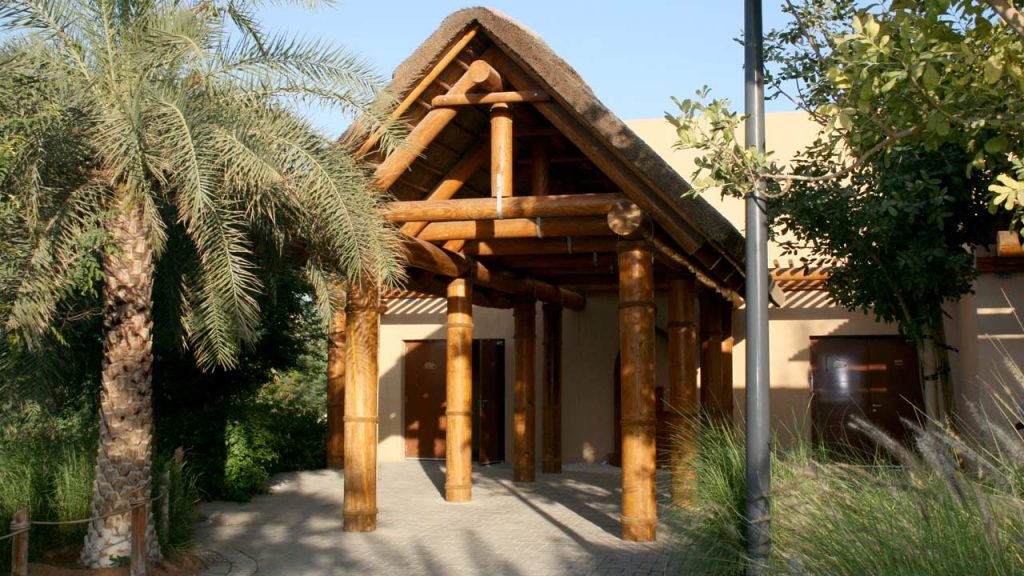 Al Ain Zoo thatched shading structure