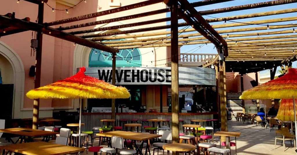 Wavehouse timber pergolas over the decked terrace