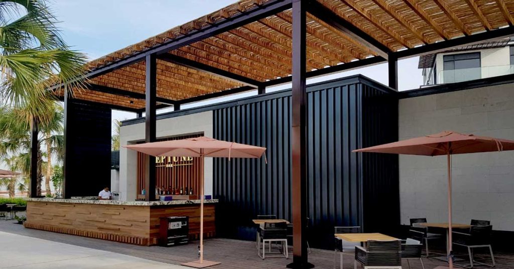 Bluewaters timber pergola