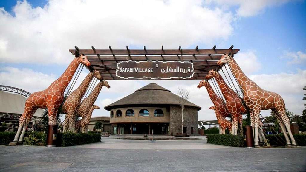 Dubai Safari entrance to Safari Village