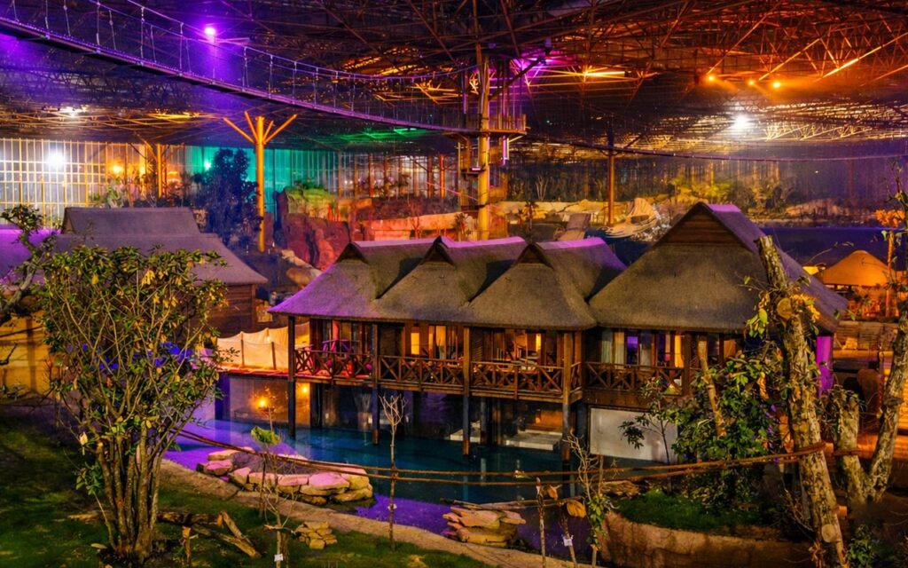 Cape Reed thatch roofs at Pairi Daiza in Belgium.
