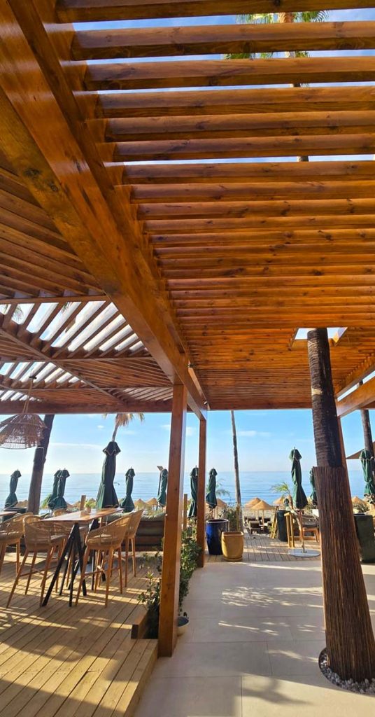 Cape Reed wooden pergola at Laguna Beach