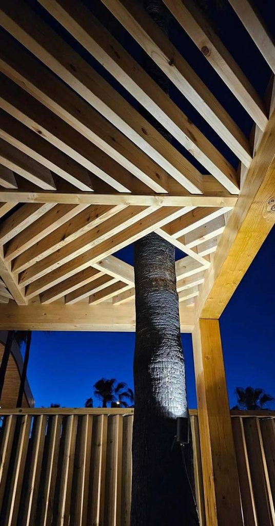Cape Reed wooden pergola at Laguna Beach